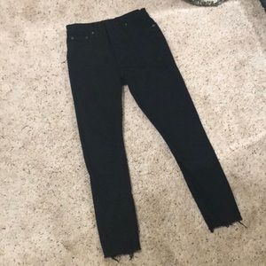 Banana Republic Black high rise skinny jeans